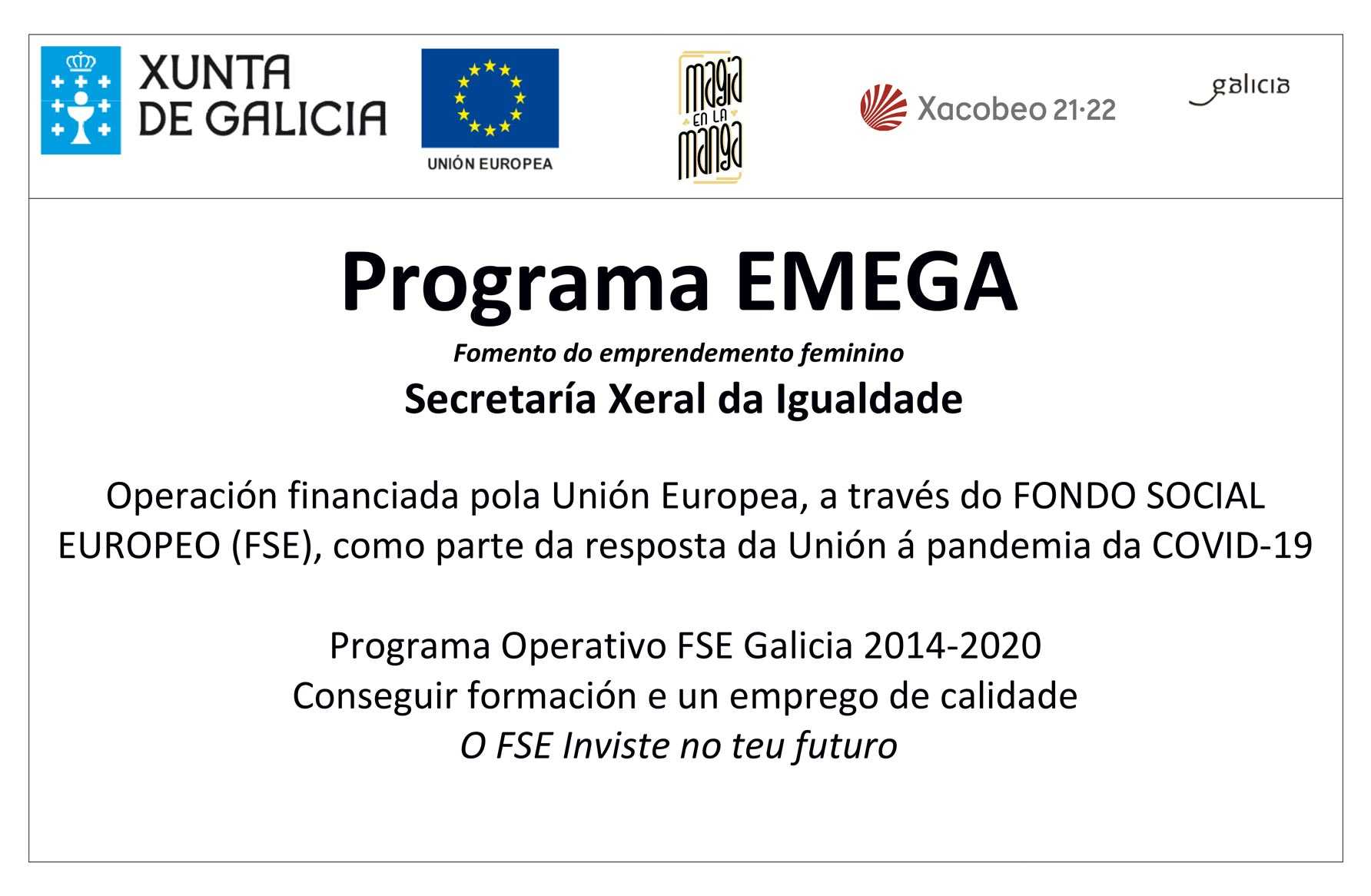 Cartel subvención EMEGA.